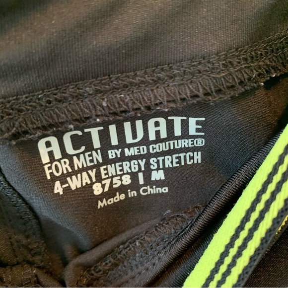 🏷️ Activate for MEN by Med Couture 4-Way Energy Stretch Black Scrub Pants Medium - Picture 5 of 8